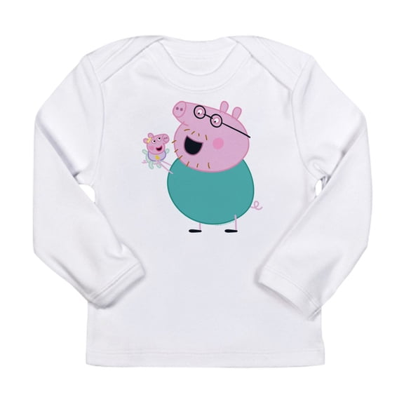 CafePress - Peppa Pig: Daddy Pig & Baby Long Sleeve Infant T Shirt - Long Sleeve Infant T-Shirt