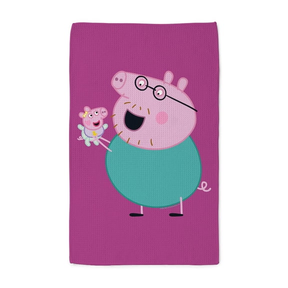 CafePress - Peppa Pig: Daddy Pig & Baby - Tea Towel