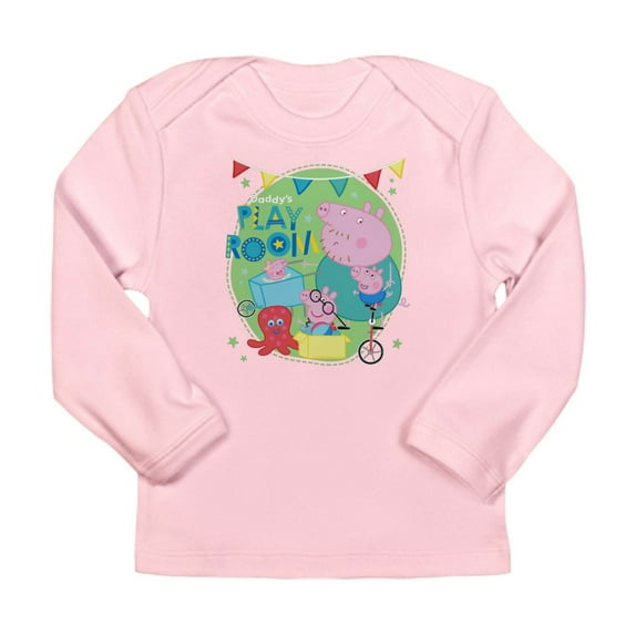 CafePress - Peppa Pig: Daddy's Play Room Long Sleeve Infant T Shirt - Long Sleeve Infant T-Shirt