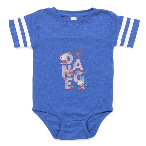 CafePress - Peppa Pig Dance - Cute Infant Baby Football Bodysuit