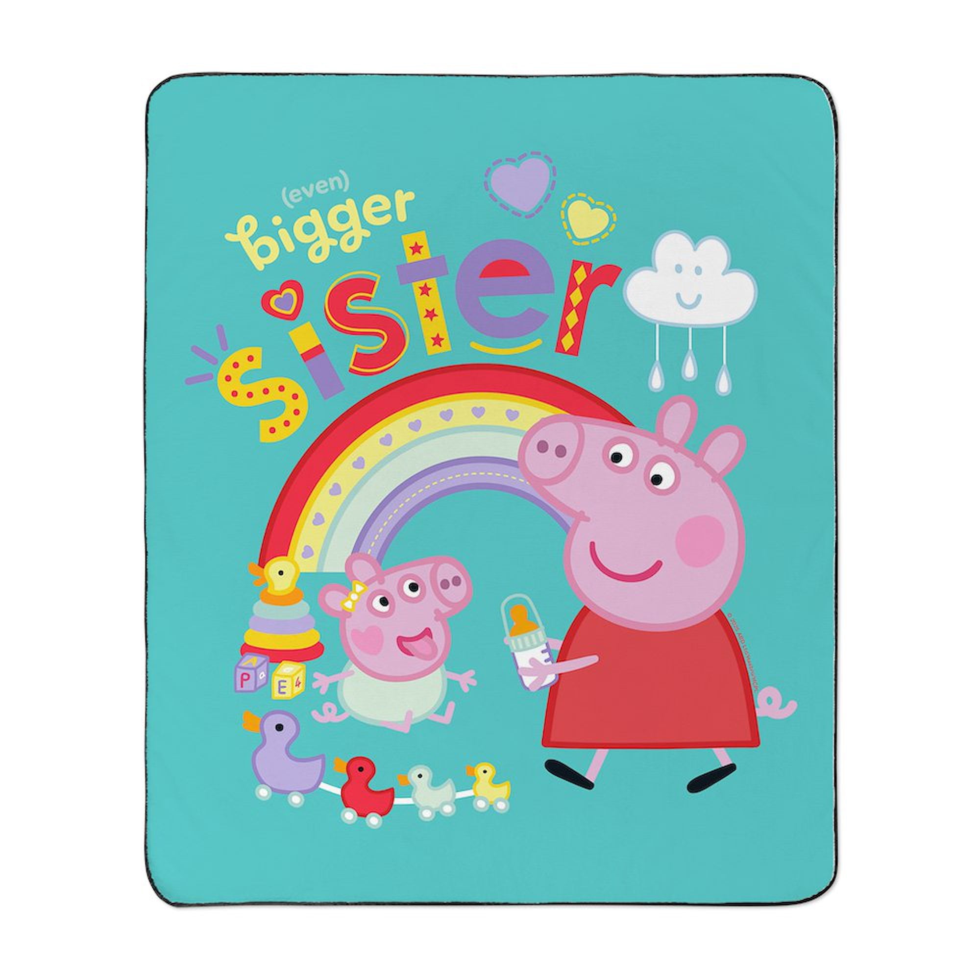 CafePress - Peppa Pig: Even Bigger Sister - 50" x 60" Water-Resistant Outdoor Picnic Blanket