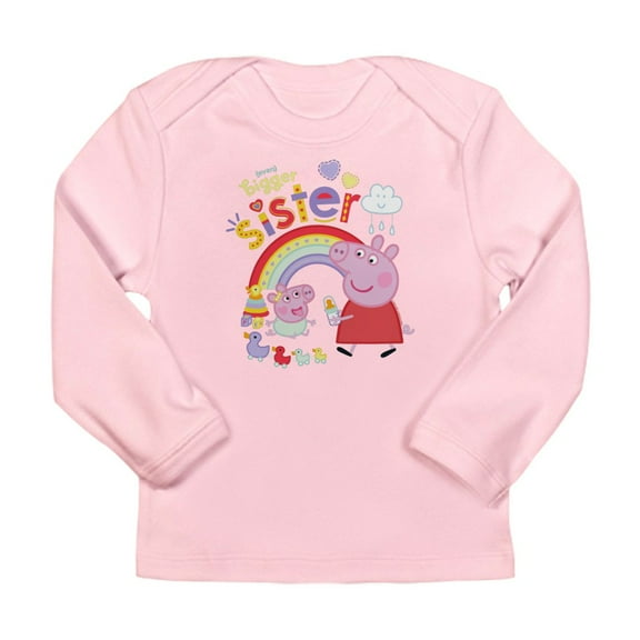CafePress - Peppa Pig: Even Bigger Sister Long Sleeve Infant T Shirt - Long Sleeve Infant T-Shirt