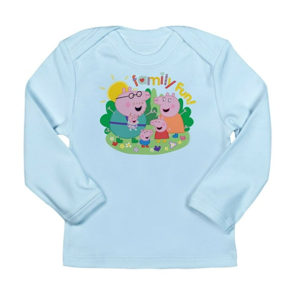 CafePress - Peppa Pig: Family Fun! Long Sleeve Infant T Shirt - Long Sleeve Infant T-Shirt