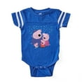 thumbnail image 1 of CafePress - Peppa Pig Family Laughing - Cute Infant Baby Football Bodysuit, 1 of 3