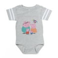 thumbnail image 1 of CafePress - Peppa Pig Family Together - Cute Infant Baby Football Bodysuit, 1 of 3