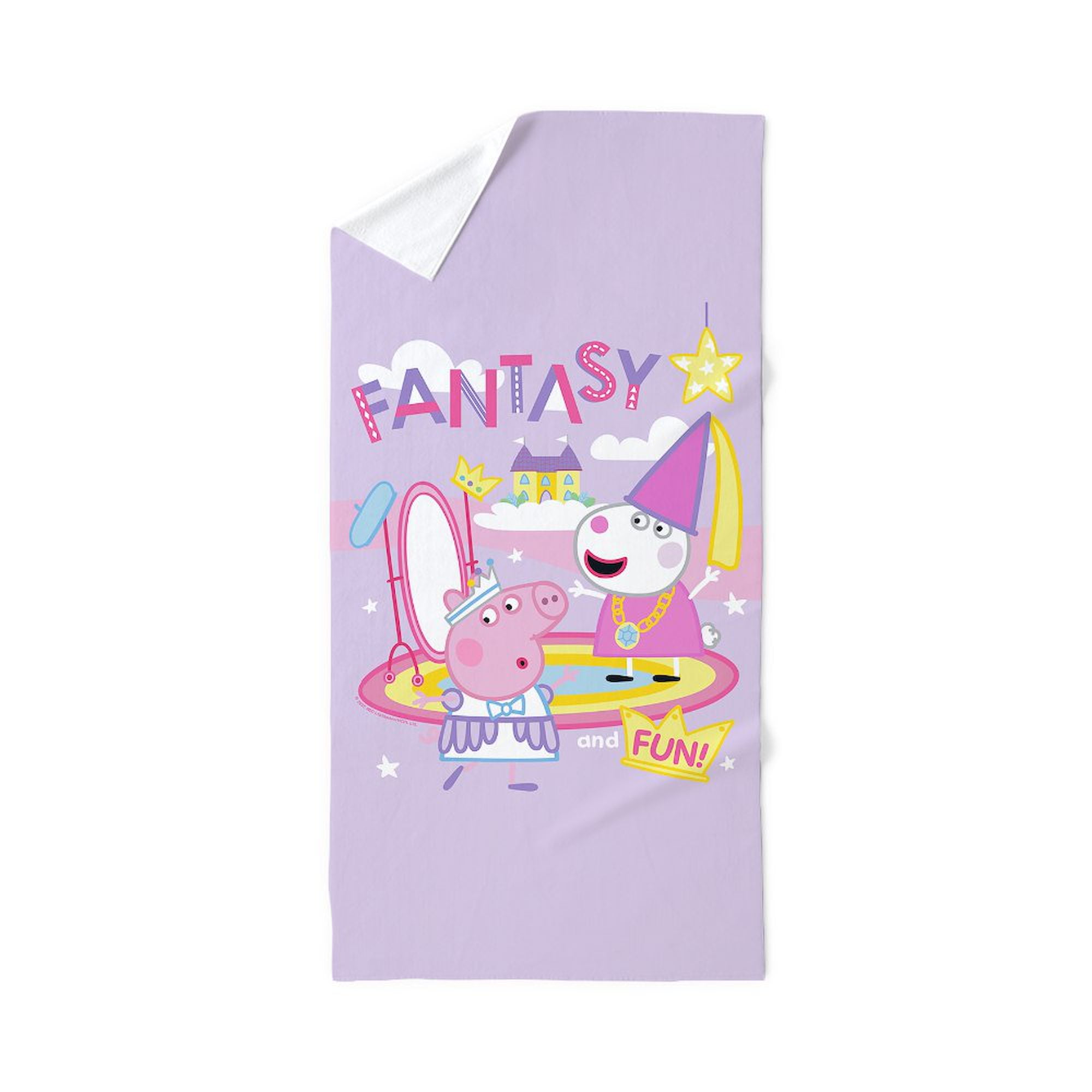 CafePress - Peppa Pig: Fantasy And Fun! - Large Beach Towel, Soft 30"x60" Towel with Unique Design