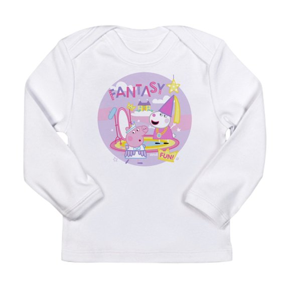 CafePress - Peppa Pig: Fantasy And Fun! Long Sleeve Infant T Shirt - Long Sleeve Infant T-Shirt