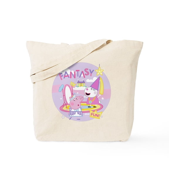 CafePress - Peppa Pig: Fantasy And Fun! - Unisex Canvas Tote Bag, Beige, 1-Piece