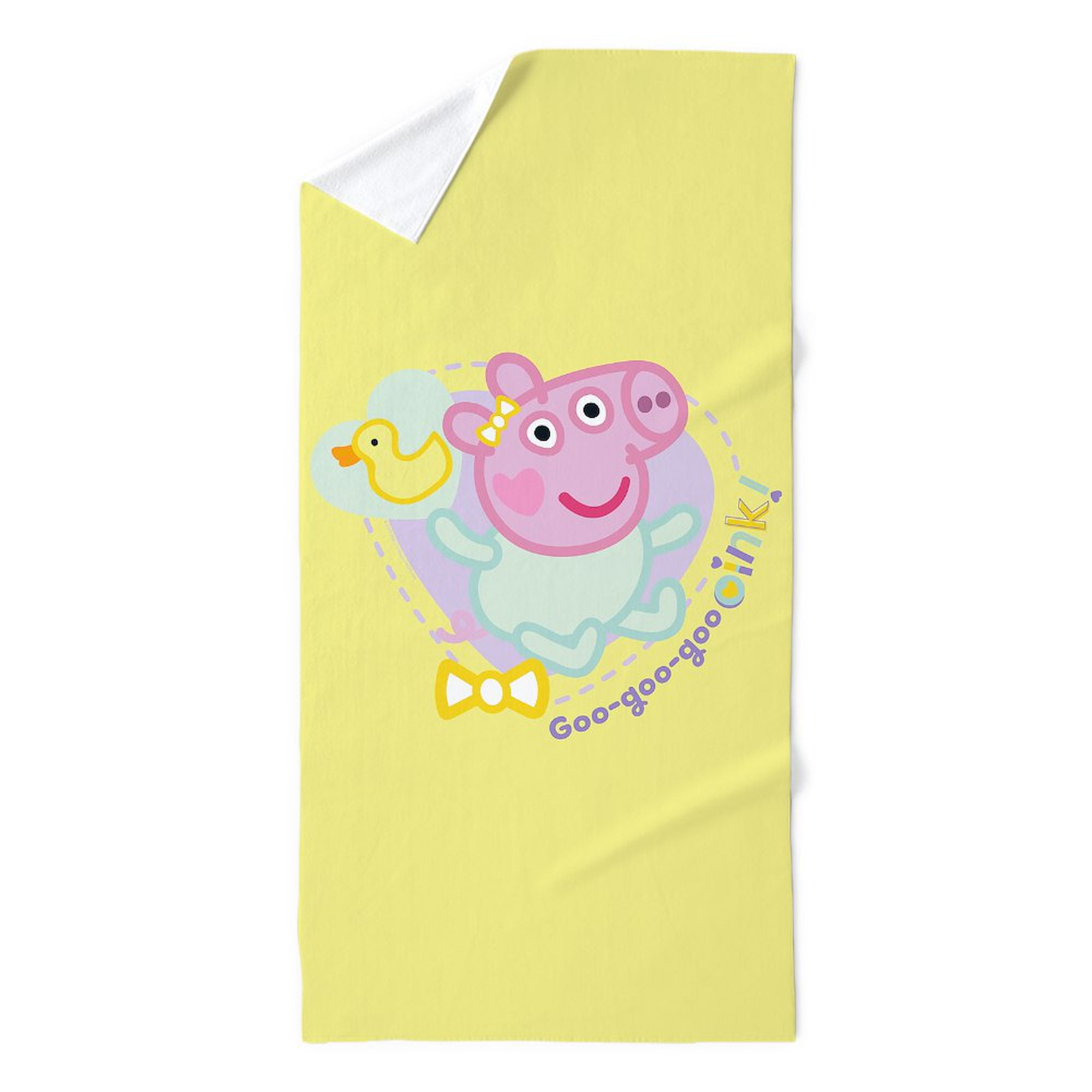 CafePress - Peppa Pig: Goo Goo Goo Oink! - 35"x70", Extra Large, Oversized, Jumbo Beach Towel