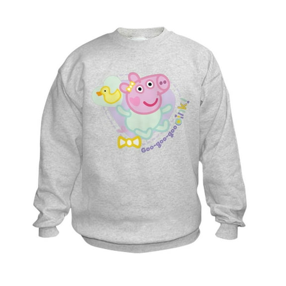 CafePress - Peppa Pig: Goo Goo Goo Oink! - Kids Sweatshirt, Youth Crew Neck Sweatshirt