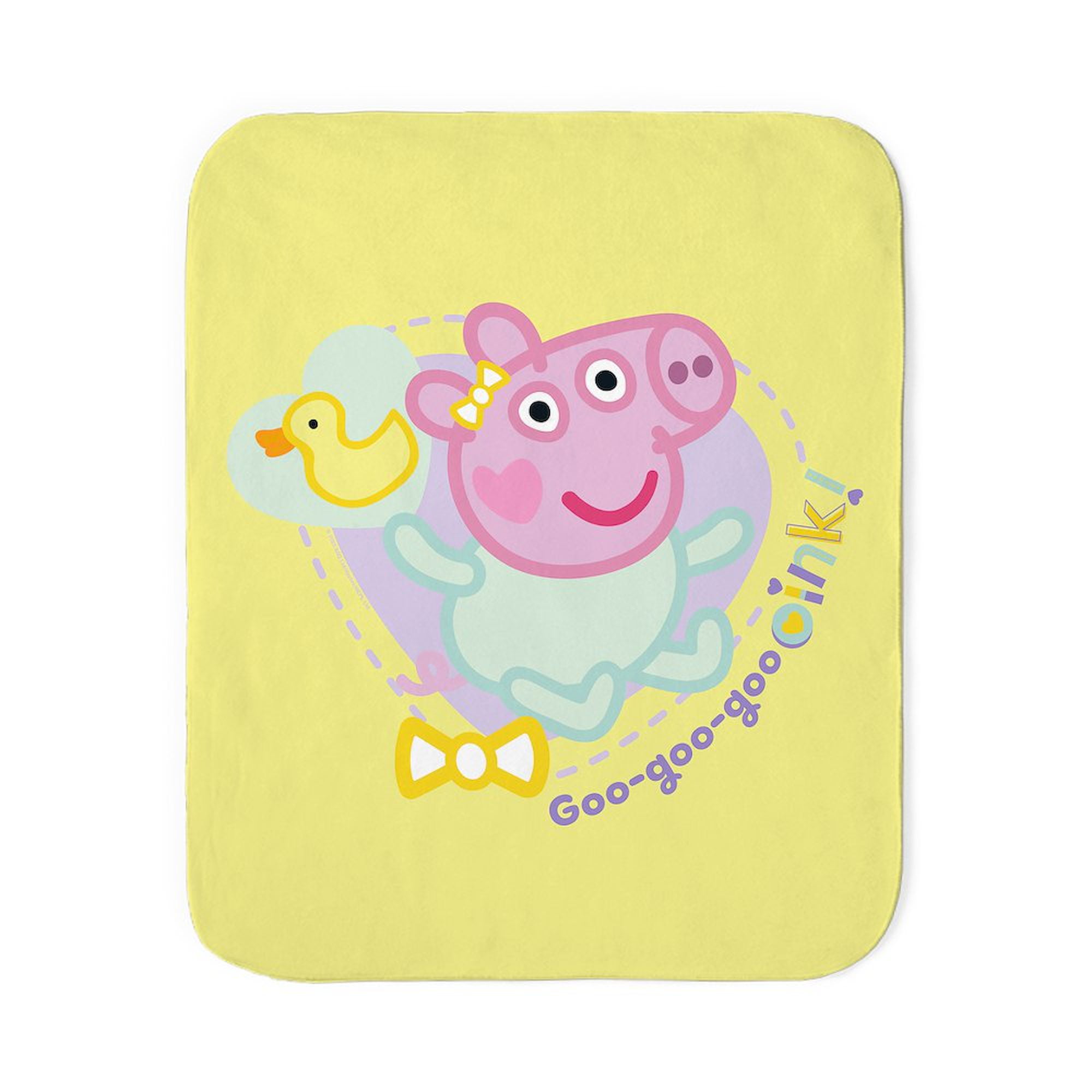 CafePress - Peppa Pig: Goo Goo Goo Oink! - Sherpa Fleece Throw Blanket 60" x 50"