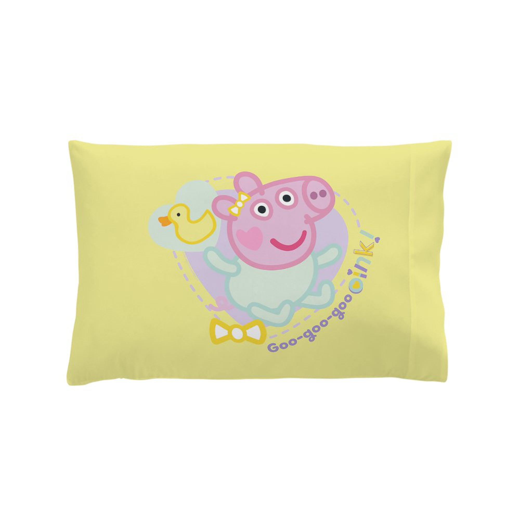 CafePress - Peppa Pig: Goo Goo Goo Oink! - Standard Size Pillow Case, 20"x30" Pillow Cover, Unique Pillow Slip Fleece