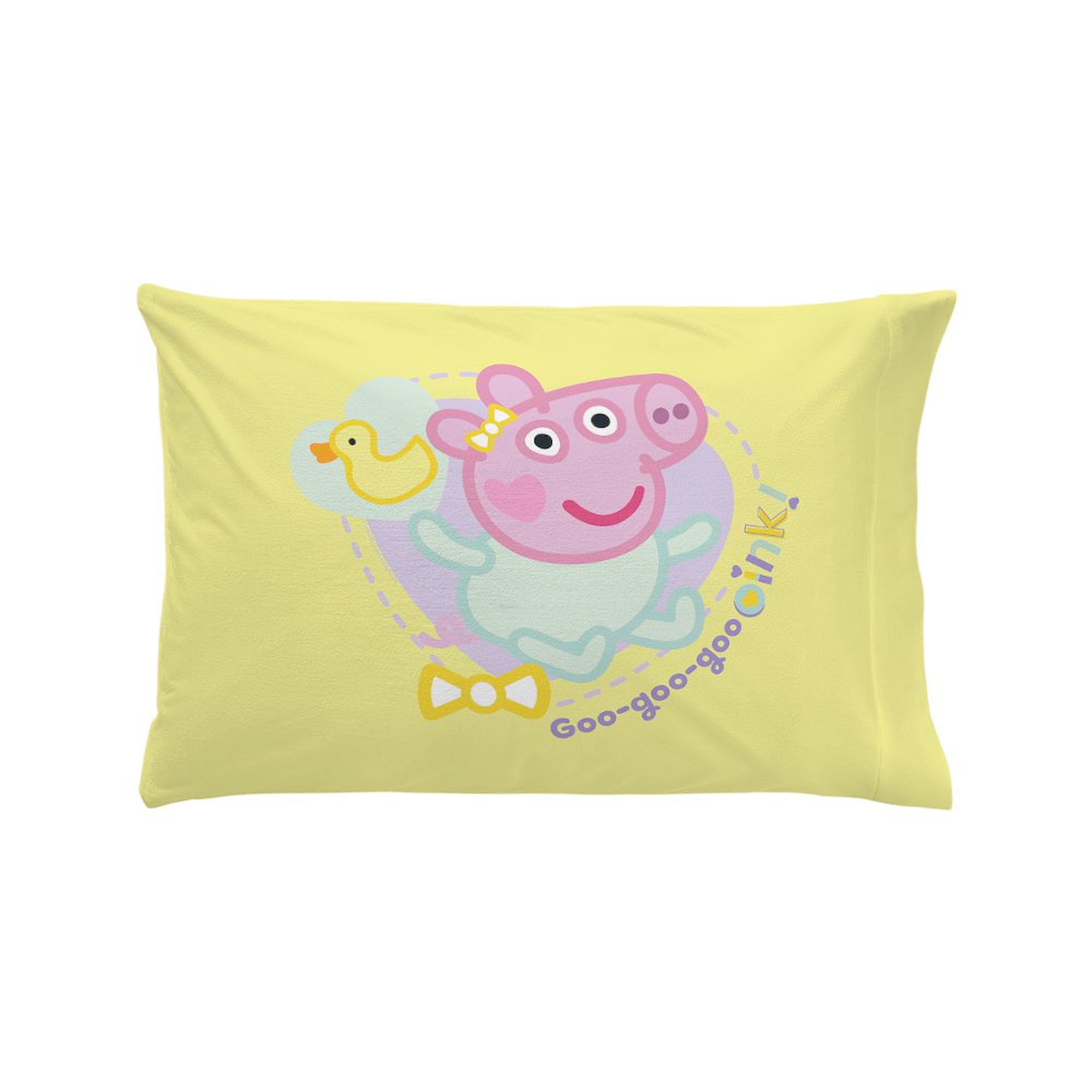 CafePress - Peppa Pig: Goo Goo Goo Oink! - Standard Size Pillow Case, 20"x30" Pillow Cover, Unique Pillow Slip Microfiber