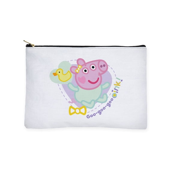 CafePress - Peppa Pig: Goo Goo Goo Oink! - Zipper Makeup Pouch, 8.5"x6"