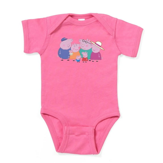 CafePress - Peppa Pig: Granny & Grandpa Pig - Cute Infant Bodysuit Baby Romper - Size Newborn - 24 Months