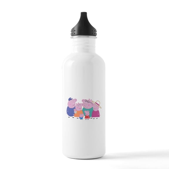 CafePress - Peppa Pig: Granny & Grandpa Pig - Stainless Steel Water Bottle, Sports Bottle, 1.0L