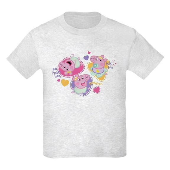 CafePress - Peppa Pig: Happy Baby Kids T Shirt - Light Classic Kids Graphic, Short Sleeve T-Shirt, Sizes XS-XL