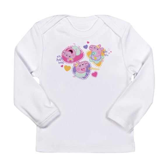 CafePress - Peppa Pig: Happy Baby Long Sleeve Infant T Shirt - Long Sleeve Infant T-Shirt