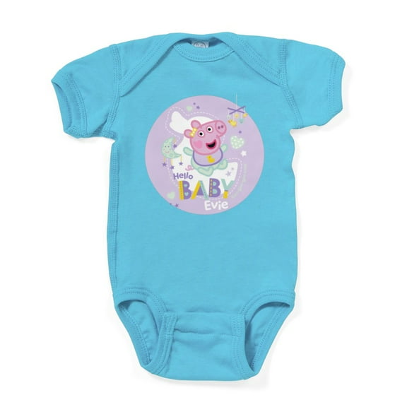 CafePress - Peppa Pig: Hello Baby Evie - Cute Infant Bodysuit Baby Romper - Size Newborn - 24 Months