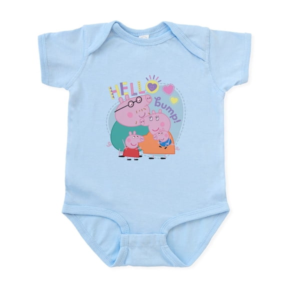 CafePress - Peppa Pig: Hello Bump! - Baby Light Bodysuit, Size Newborn - 24 Months