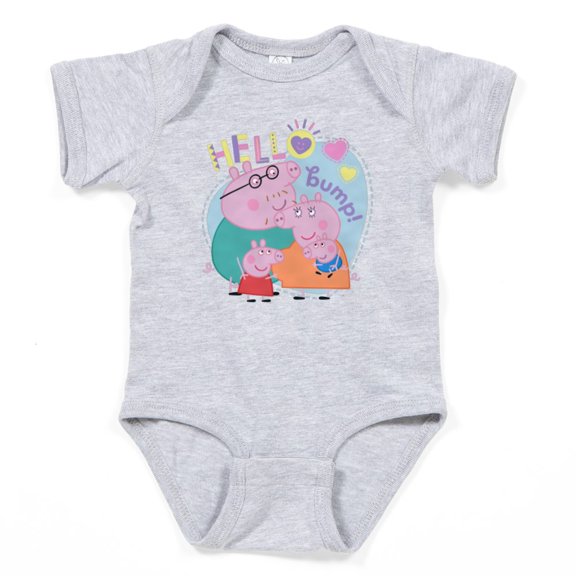 CafePress - Peppa Pig: Hello Bump! - Cute Infant Bodysuit Baby Romper - Size Newborn - 24 Months