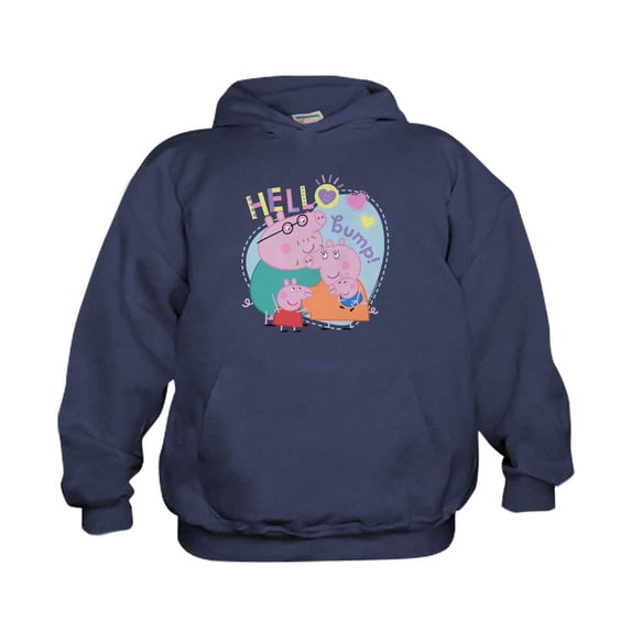 CafePress - Peppa Pig: Hello Bump! - Kids Hooded Sweatshirt, Classic Hoodie