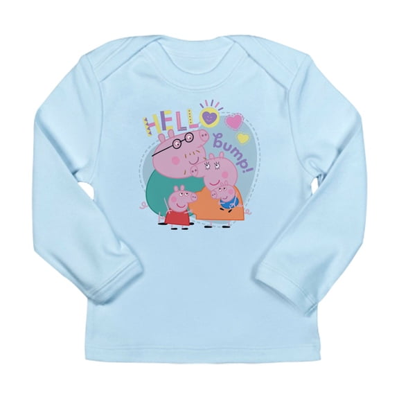 CafePress - Peppa Pig: Hello Bump! Long Sleeve Infant T Shirt - Long Sleeve Infant T-Shirt