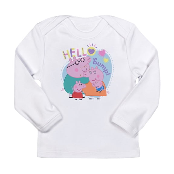 CafePress - Peppa Pig: Hello Bump! Long Sleeve Infant T Shirt - Long Sleeve Infant T-Shirt