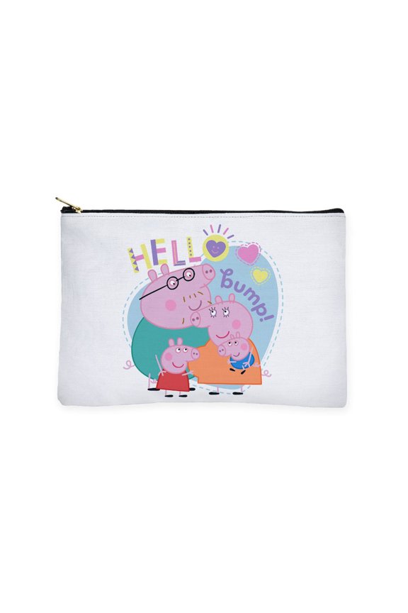 - Peppa Pig: Hello Bump! - Zipper Makeup Pouch, 8.5"x6"