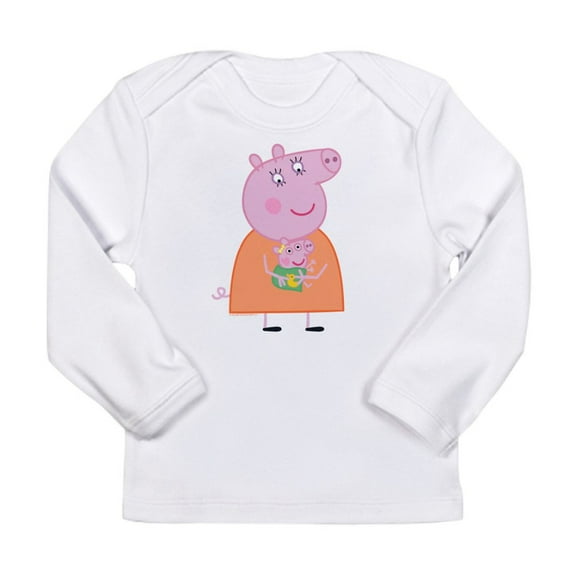 CafePress - Peppa Pig: Holding Baby Long Sleeve Infant T Shirt - Long Sleeve Infant T-Shirt