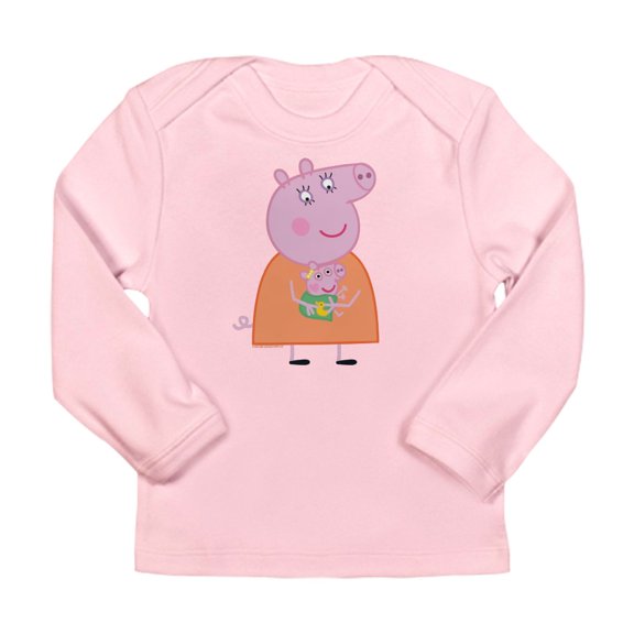 CafePress - Peppa Pig: Holding Baby Long Sleeve Infant T Shirt - Long Sleeve Infant T-Shirt