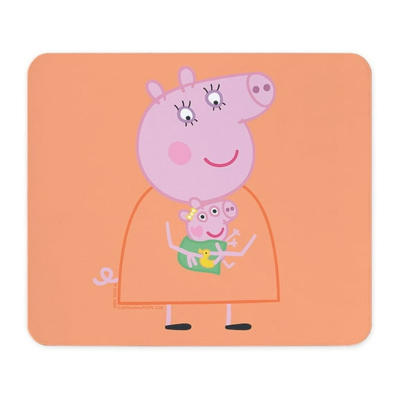 CafePress - Peppa Pig: Holding Baby - Non-slip Rubber Mousepad, Gaming Mouse Pad
