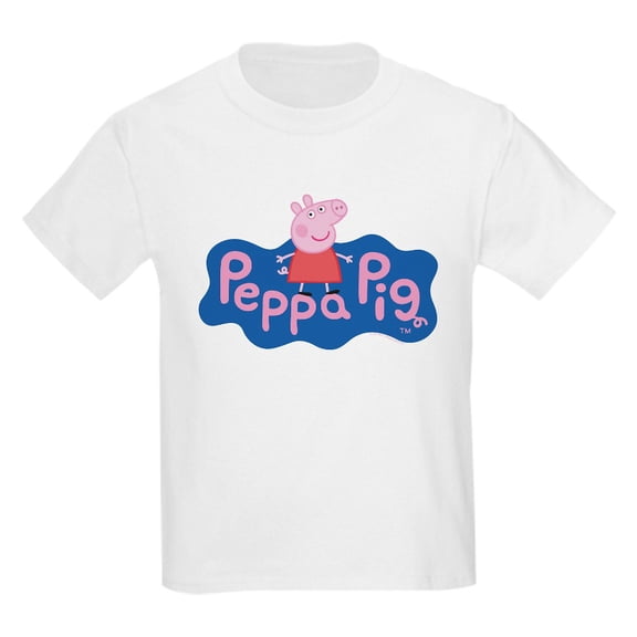 CafePress - Peppa Pig Kids T Shirt - Light Classic Kids Graphic, Short Sleeve T-Shirt, Sizes XS-XL