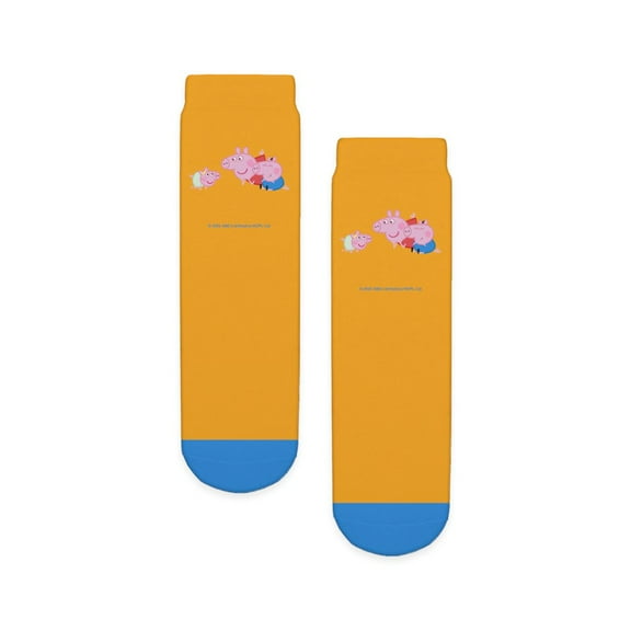 CafePress - Peppa Pig: Learning To Crawl - Unisex Novelty Printed Crew Kids Socks