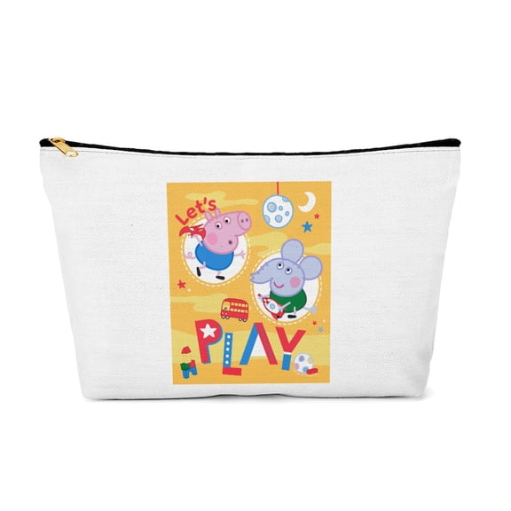 CafePress - Peppa Pig: Let's Play - 12.5" x 7" Makeup Bag
