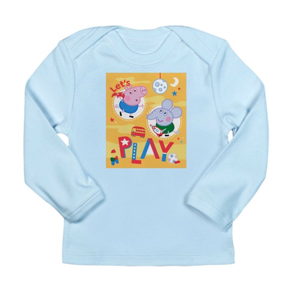 CafePress - Peppa Pig: Let's Play Long Sleeve Infant T Shirt - Long Sleeve Infant T-Shirt