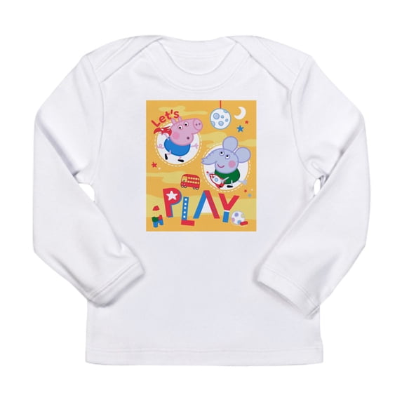CafePress - Peppa Pig: Let's Play Long Sleeve Infant T Shirt - Long Sleeve Infant T-Shirt
