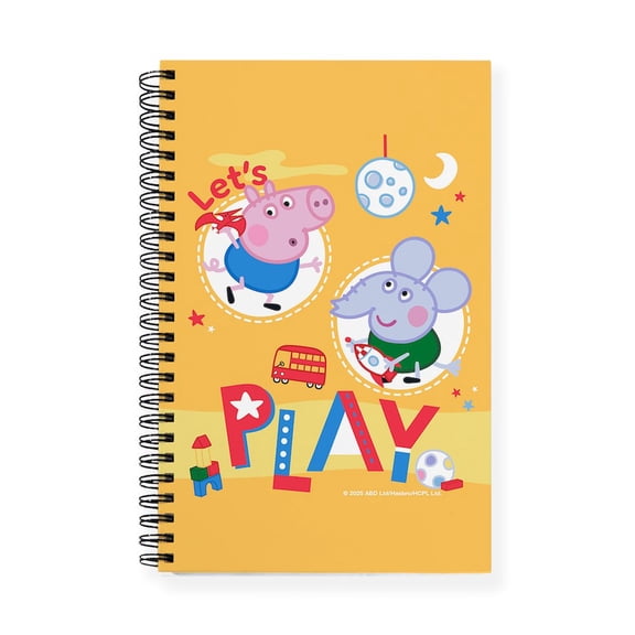 CafePress - Peppa Pig: Let's Play - Spiral Bound Journal Notebook, Personal Diary Lined