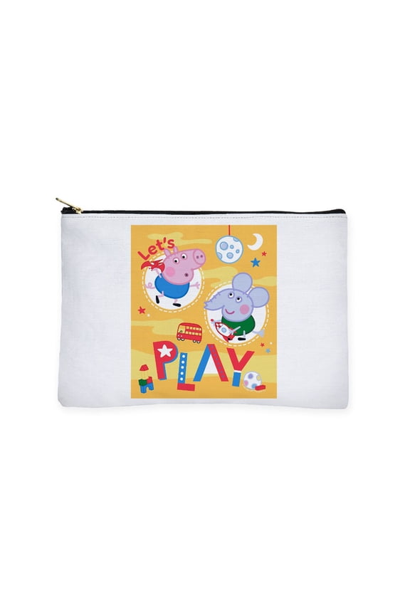 - Peppa Pig: Let's Play - Zipper Makeup Pouch, 8.5"x6"