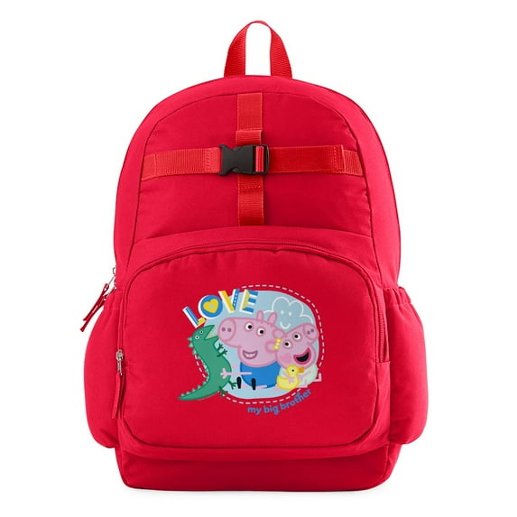 CafePress - Peppa Pig: Love My Big Brother - Cute School Travel Backpack