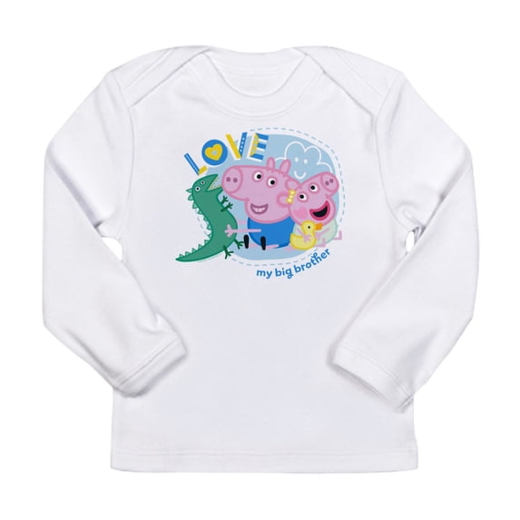 CafePress - Peppa Pig: Love My Big Brother Long Sleeve Infant T Shirt - Long Sleeve Infant T-Shirt