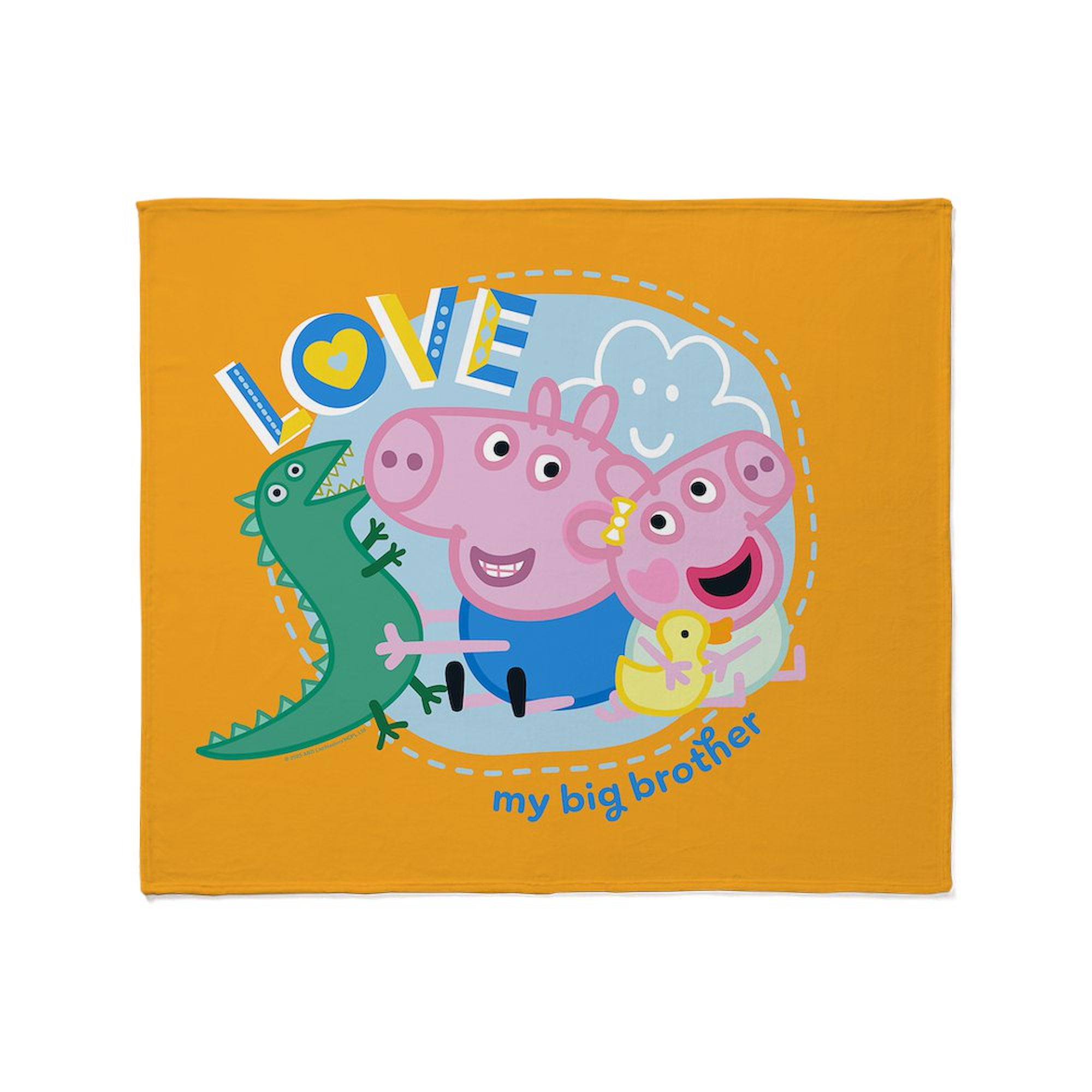 CafePress - Peppa Pig: Love My Big Brother - Soft Fleece Throw Blanket, 50"x60" for All Ages