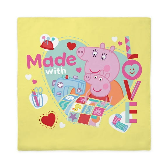 CafePress - Peppa Pig: Made With Love - Queen Duvet