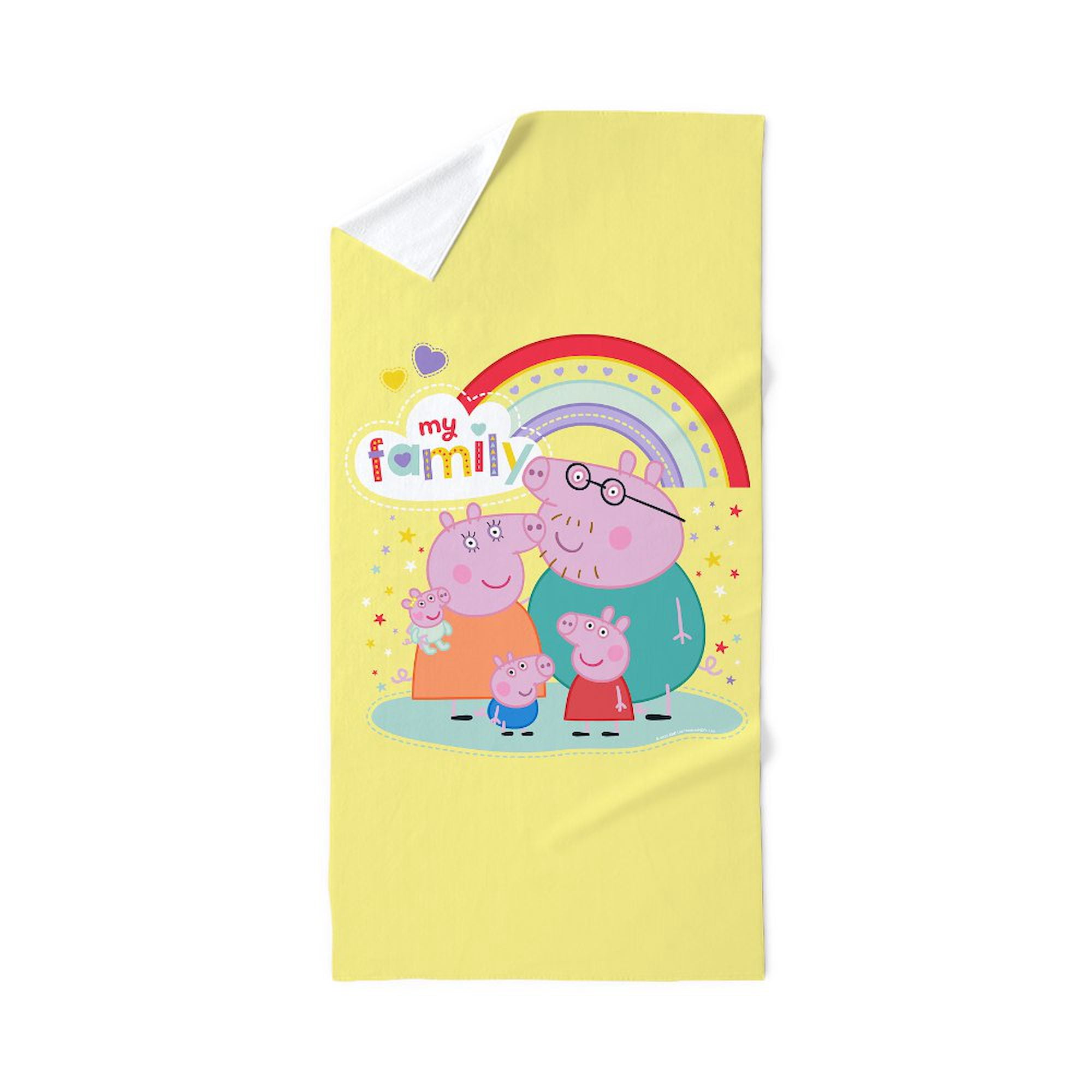 CafePress - Peppa Pig: My Family - Large Beach Towel, Soft 30"x60" Towel with Unique Design