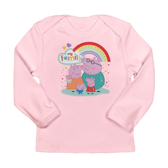 CafePress - Peppa Pig: My Family Long Sleeve Infant T Shirt - Long Sleeve Infant T-Shirt