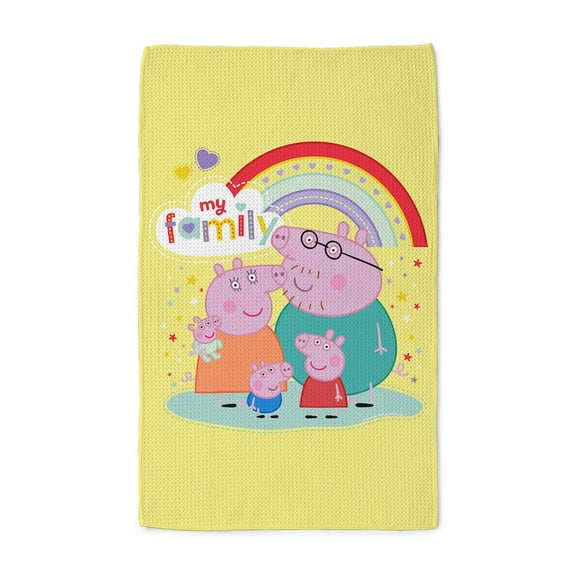 CafePress - Peppa Pig: My Family - Tea Towel