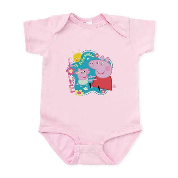 CafePress - Peppa Pig: My Little Sister - Baby Light Bodysuit, Size Newborn - 24 Months