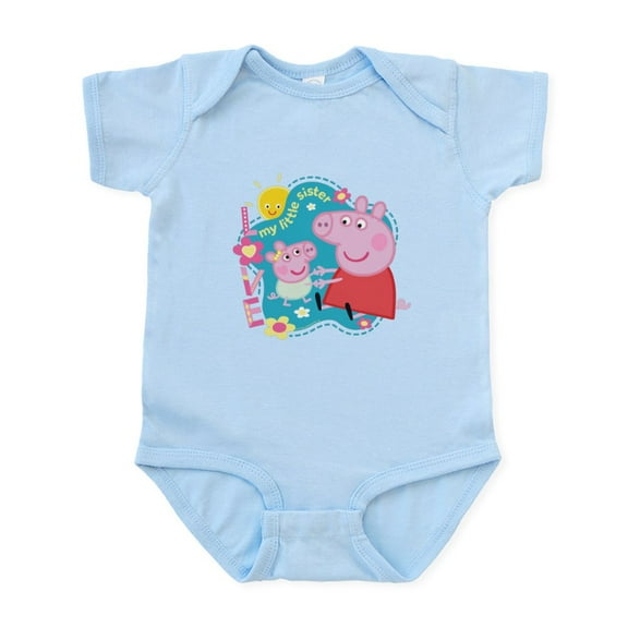 CafePress - Peppa Pig: My Little Sister - Baby Light Bodysuit, Size Newborn - 24 Months
