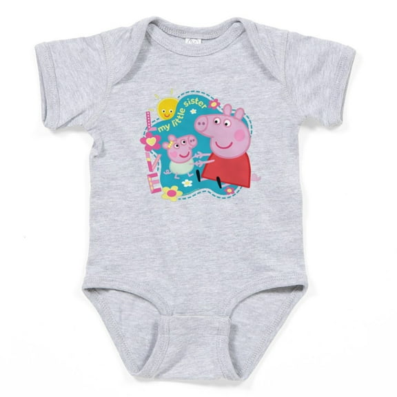 CafePress - Peppa Pig: My Little Sister - Cute Infant Bodysuit Baby Romper - Size Newborn - 24 Months