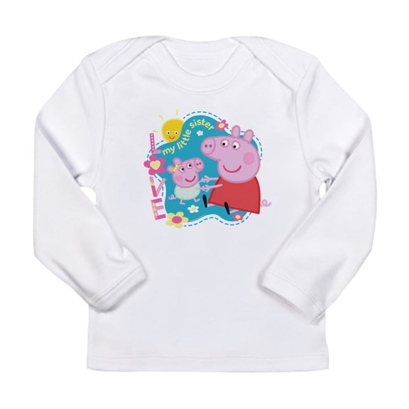 CafePress - Peppa Pig: My Little Sister Long Sleeve Infant T Shirt - Long Sleeve Infant T-Shirt